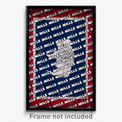Mills Wyoming Poster (WY City Souvenir 11x17 Town Print)