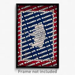 Warren AFB Wyoming Poster (WY City Souvenir 11x17 Town Print)