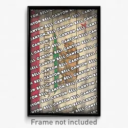 Bell Canyon California Poster (CA City Souvenir 11x17 Town Print)