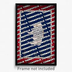 Thermopolis Wyoming Poster (WY City Souvenir 11x17 Town Print)