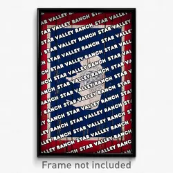 Star Valley Ranch Wyoming Poster (WY City Souvenir 11x17 Town Print)