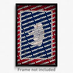 Saratoga Wyoming Poster (WY City Souvenir 11x17 Town Print)