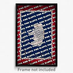Pine Bluffs Wyoming Poster (WY City Souvenir 11x17 Town Print)