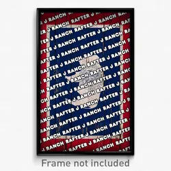 Rafter J Ranch Wyoming Poster (WY City Souvenir 11x17 Town Print)