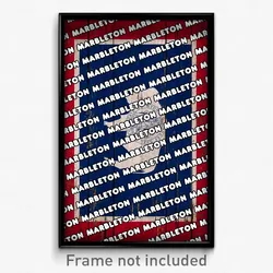 Marbleton Wyoming Poster (WY City Souvenir 11x17 Town Print)
