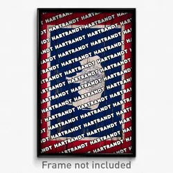 Hartrandt Wyoming Poster (WY City Souvenir 11x17 Town Print)