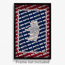 Red Butte Wyoming Poster (WY City Souvenir 11x17 Town Print)