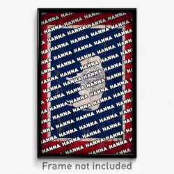 Hanna Wyoming Poster (WY City Souvenir 11x17 Town Print)