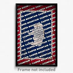 Casper Mountain Wyoming Poster (WY City Souvenir 11x17 Town Print)
