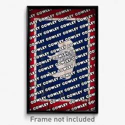 Cowley Wyoming Poster (WY City Souvenir 11x17 Town Print)