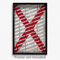 Crossville Alabama Poster (AL City Souvenir 11x17 Town Print)