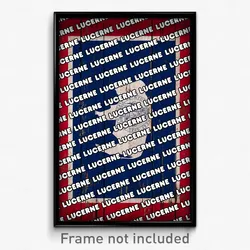 Lucerne Wyoming Poster (WY City Souvenir 11x17 Town Print)