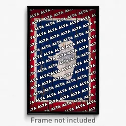 Alta Wyoming Poster (WY City Souvenir 11x17 Town Print)