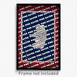 Pine Haven Wyoming Poster (WY City Souvenir 11x17 Town Print)
