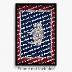Boulder Flats Wyoming Poster (WY City Souvenir 11x17 Town Print)