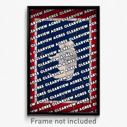Clearview Acres Wyoming Poster (WY City Souvenir 11x17 Town Print)