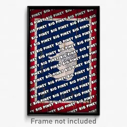 Big Piney Wyoming Poster (WY City Souvenir 11x17 Town Print)