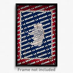 La Grange Wyoming Poster (WY City Souvenir 11x17 Town Print)