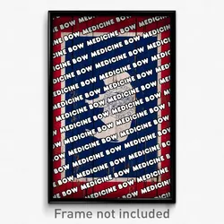 Medicine Bow Wyoming Poster (WY City Souvenir 11x17 Town Print)
