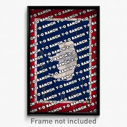 Y-O Ranch Wyoming Poster (WY City Souvenir 11x17 Town Print)