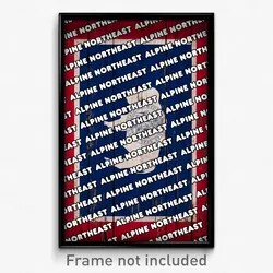 Alpine Northeast Wyoming Poster (WY City Souvenir 11x17 Town Print)