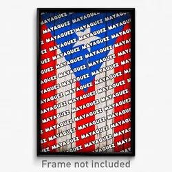 Mayaguez Puerto Rico Poster (PR City Souvenir 11x17 Town Print)