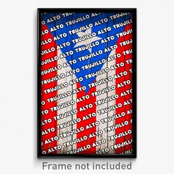 Trujillo Alto Puerto Rico Poster (PR City Souvenir 11x17 Town Print)