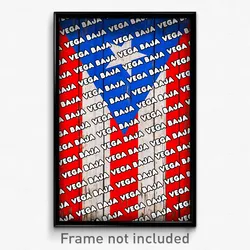 Vega Baja Puerto Rico Poster (PR City Souvenir 11x17 Town Print)