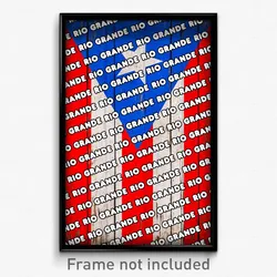 Rio Grande Puerto Rico Poster (PR City Souvenir 11x17 Town Print)