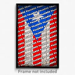 Pajaros Puerto Rico Poster (PR City Souvenir 11x17 Town Print)