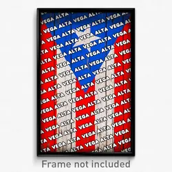 Vega Alta Puerto Rico Poster (PR City Souvenir 11x17 Town Print)