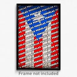 Penuelas Puerto Rico Poster (PR City Souvenir 11x17 Town Print)