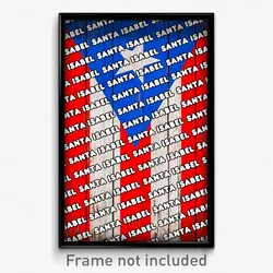 Santa Isabel Puerto Rico Poster (PR City Souvenir 11x17 Town Print)