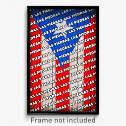 Las Piedras Puerto Rico Poster (PR City Souvenir 11x17 Town Print)