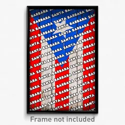 Santa Barbara Puerto Rico Poster (PR City Souvenir 11x17 Town Print)