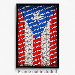 Salinas Puerto Rico Poster (PR City Souvenir 11x17 Town Print)