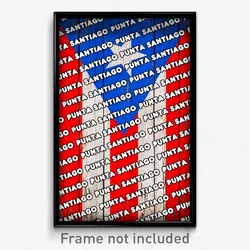 Punta Santiago Puerto Rico Poster (PR City Souvenir 11x17 Town Print)