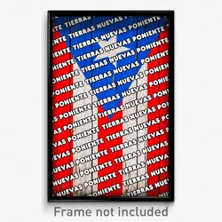 Tierras Nuevas Poniente Puerto Rico Poster (PR City Souvenir 11x17 Town Print)