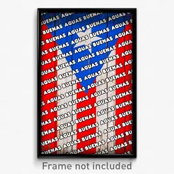 Aguas Buenas Puerto Rico Poster (PR City Souvenir 11x17 Town Print)