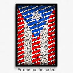 Santo Domingo Puerto Rico Poster (PR City Souvenir 11x17 Town Print)