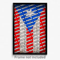 Piedra Gorda Puerto Rico Poster (PR City Souvenir 11x17 Town Print)