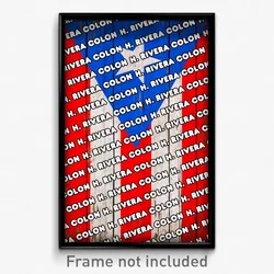 H. Rivera Colon Puerto Rico Poster (PR City Souvenir 11x17 Town Print)