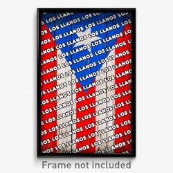 Los Llanos Puerto Rico Poster (PR City Souvenir 11x17 Town Print)