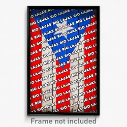 Rio Lajas Puerto Rico Poster (PR City Souvenir 11x17 Town Print)