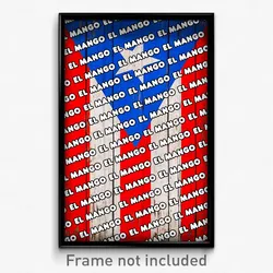 El Mango Puerto Rico Poster (PR City Souvenir 11x17 Town Print)