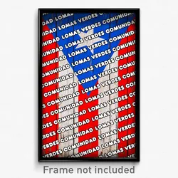 Lomas Verdes Comunidad Puerto Rico Poster (PR City Souvenir 11x17 Town Print)
