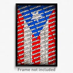 Guayabal Puerto Rico Poster (PR City Souvenir 11x17 Town Print)