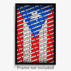 Del Carmen Puerto Rico Poster (PR City Souvenir 11x17 Town Print)