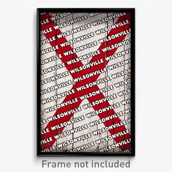Wilsonville Alabama Poster (AL City Souvenir 11x17 Town Print)