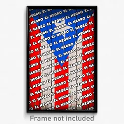 El Negro Puerto Rico Poster (PR City Souvenir 11x17 Town Print)